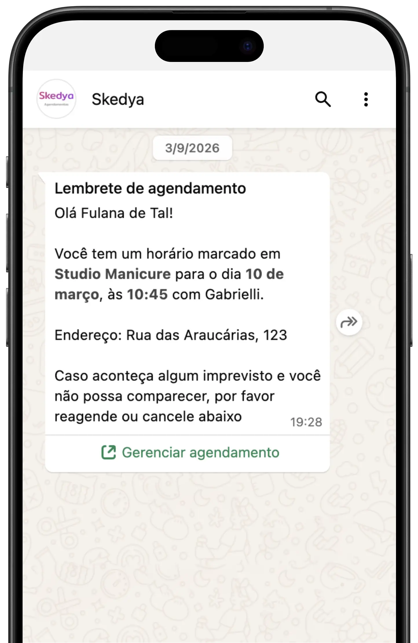 Interface do WhatsApp